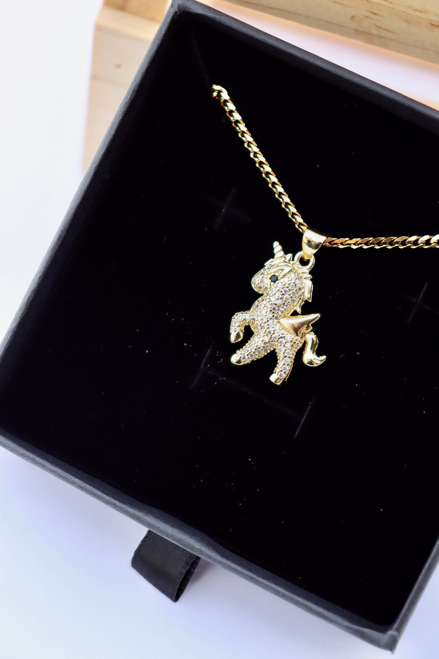 Diamond Unicorn Necklace