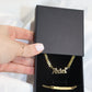 Cuban Personalized Necklace + Engraved Bracelet Set
