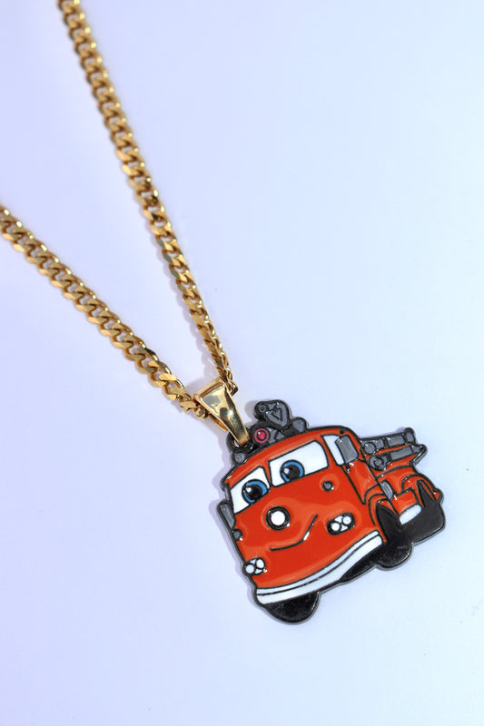 Fire truck Necklace