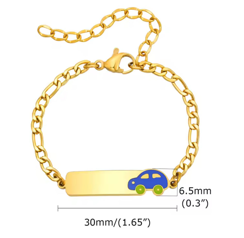 Fígaro Name Necklace + Engraved Bracelet