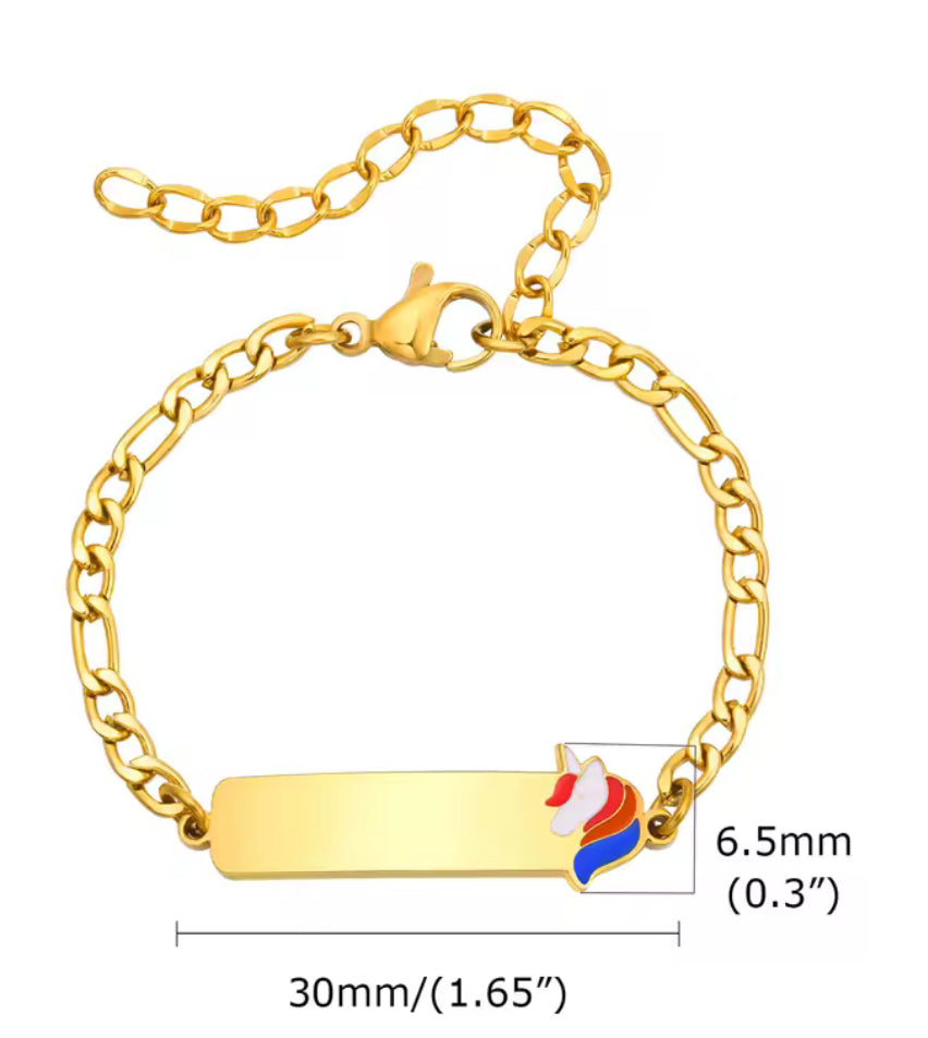 Engraved Baby Bracelet