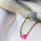 Hot Pink Anklet