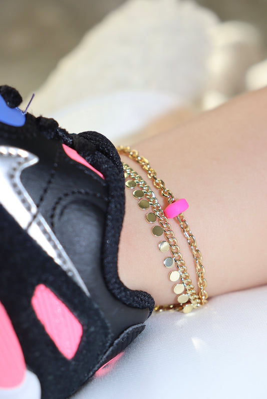 Hot Pink Anklet